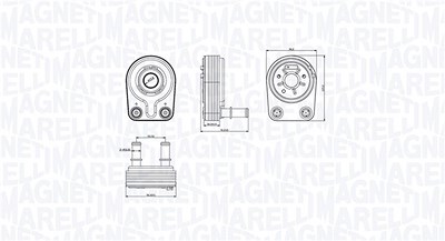 Magneti Marelli Ölkühler, Motoröl [Hersteller-Nr. 350300001400] für Fiat von MAGNETI MARELLI