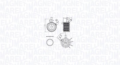 Magneti Marelli Ölkühler, Motoröl [Hersteller-Nr. 350300002900] für Dacia, Renault von MAGNETI MARELLI