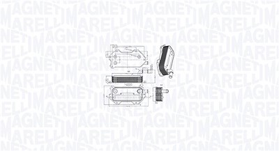 Magneti Marelli Ölkühler, Motoröl [Hersteller-Nr. 350300003000] für Lexus, Toyota von MAGNETI MARELLI
