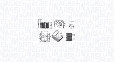 Magneti Marelli Ölkühler, Motoröl [Hersteller-Nr. 350300003100] für Audi, Seat, Skoda, VW von MAGNETI MARELLI