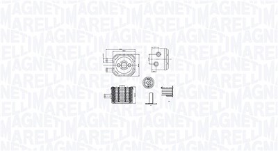 Magneti Marelli Ölkühler, Motoröl [Hersteller-Nr. 350300003500] für Audi, Ford, Seat, Skoda, VW von MAGNETI MARELLI