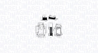 Magneti Marelli Ölkühler, Motoröl [Hersteller-Nr. 350300003900] für BMW von MAGNETI MARELLI