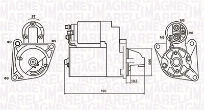 Magneti Marelli Starter [Hersteller-Nr. 063721053010] für Alfa Romeo, Fiat, Lancia von MAGNETI MARELLI