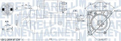 Magneti Marelli Starter [Hersteller-Nr. 063721160010] für Opel, Renault von MAGNETI MARELLI