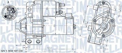 Magneti Marelli Starter [Hersteller-Nr. 063721290010] für Citroën, Lancia, Peugeot, Renault von MAGNETI MARELLI