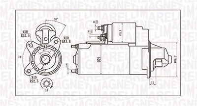 Magneti Marelli Starter [Hersteller-Nr. 063721396010] für Ford von MAGNETI MARELLI