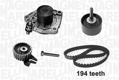 Magneti Marelli Wasserpumpe + Zahnriemensatz [Hersteller-Nr. 341404050001] für Alfa Romeo, Fiat, Jeep, Lancia, Opel von MAGNETI MARELLI