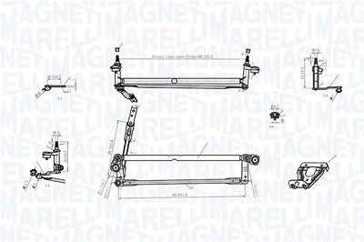 Magneti Marelli Wischergestänge [Hersteller-Nr. 085570177010] für VW von MAGNETI MARELLI