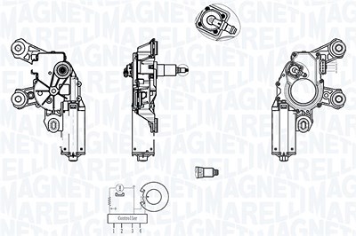 Magneti Marelli Wischermotor [Hersteller-Nr. 064013022010] für Audi von MAGNETI MARELLI