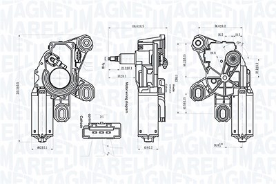 Magneti Marelli Wischermotor [Hersteller-Nr. 064071800010] für Mercedes-Benz von MAGNETI MARELLI