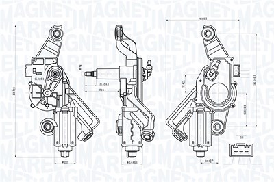 Magneti Marelli Wischermotor [Hersteller-Nr. 064072100010] für BMW von MAGNETI MARELLI