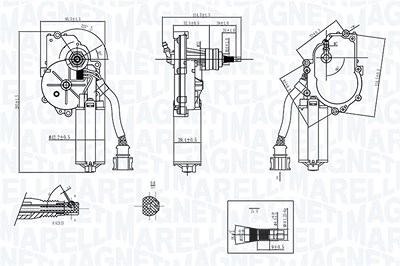 Magneti Marelli Wischermotor [Hersteller-Nr. 064072200010] für VW von MAGNETI MARELLI