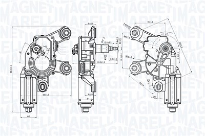 Magneti Marelli Wischermotor [Hersteller-Nr. 064073000010] für Audi von MAGNETI MARELLI