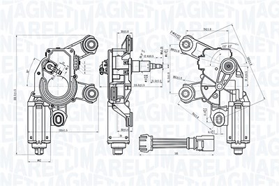 Magneti Marelli Wischermotor [Hersteller-Nr. 064073100010] für Audi von MAGNETI MARELLI