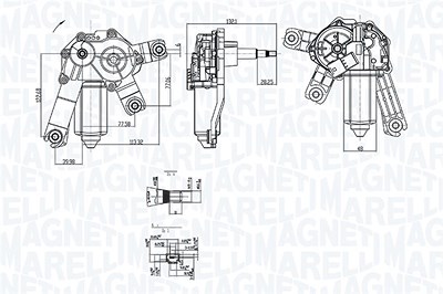 Magneti Marelli Wischermotor [Hersteller-Nr. 064073700010] für Citroën, Fiat, Lancia, Peugeot von MAGNETI MARELLI