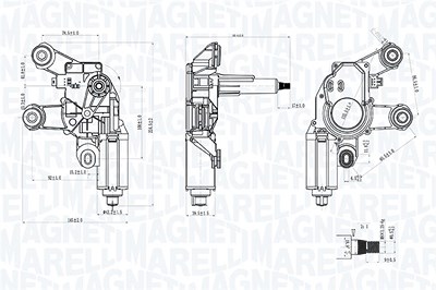 Magneti Marelli Wischermotor [Hersteller-Nr. 064076000010] für Land Rover von MAGNETI MARELLI