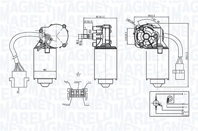 Magneti Marelli Wischermotor [Hersteller-Nr. 064370800010] für Iveco von MAGNETI MARELLI