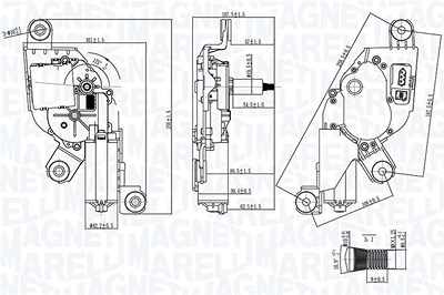 Magneti Marelli Wischermotor [Hersteller-Nr. 064371000010] für BMW von MAGNETI MARELLI