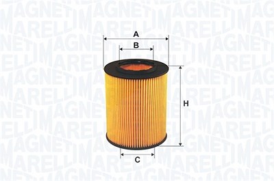 Magneti Marelli Ölfilter [Hersteller-Nr. 153071760217] für Alfa Romeo, Fiat von MAGNETI MARELLI