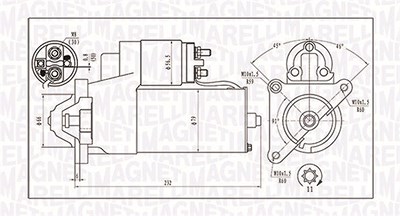 Magneti Marelli Starter [Hersteller-Nr. 063720373010] für Citroën, Fiat, Hyundai, Lancia, Peugeot, Suzuki, Talbot von MAGNETI MARELLI