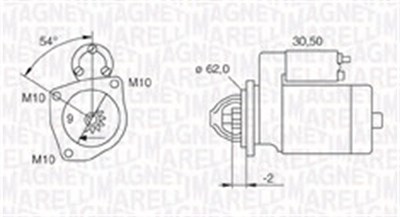 Magneti Marelli Starter [Hersteller-Nr. 063720566010] für Citroën, Fiat, Lancia, Peugeot von MAGNETI MARELLI