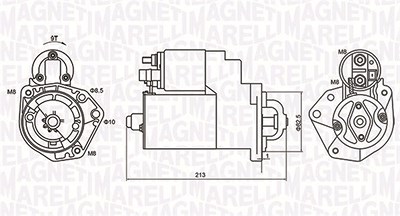 Magneti Marelli Starter [Hersteller-Nr. 063720880010] für Seat von MAGNETI MARELLI