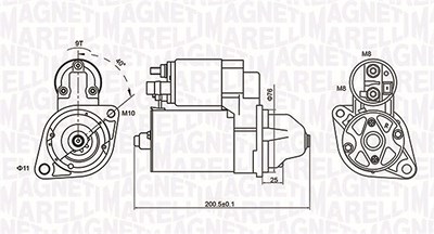 Magneti Marelli Starter [Hersteller-Nr. 063721412010] für BMW von MAGNETI MARELLI