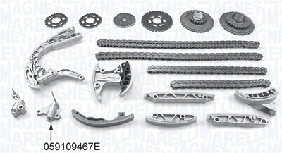 Magneti Marelli Steuerkettensatz [Hersteller-Nr. 341500001180] für Audi, VW von MAGNETI MARELLI