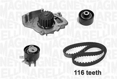 Magneti Marelli Wasserpumpe + Zahnriemensatz [Hersteller-Nr. 341401690001] für Citroën, Fiat, Ford, Lancia, Peugeot von MAGNETI MARELLI