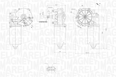 Magneti Marelli Wischermotor [Hersteller-Nr. 064360700010] für Mercedes-Benz von MAGNETI MARELLI