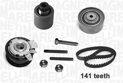 Magneti Marelli Zahnriemensatz [Hersteller-Nr. 341301450000] für Audi, Chrysler, Dodge, Jeep, Mitsubishi, Seat, Skoda, VW von MAGNETI MARELLI