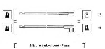 Magneti Marelli Zündleitungssatz [Hersteller-Nr. 941044110501] für Alfa Romeo von MAGNETI MARELLI