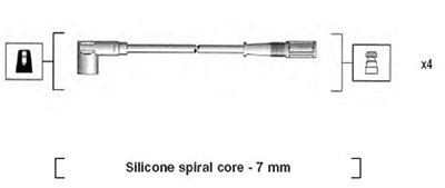 Magneti Marelli Zündleitungssatz [Hersteller-Nr. 941095720610] für Fiat, Lancia von MAGNETI MARELLI