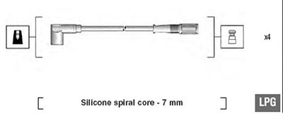 Magneti Marelli Zündleitungssatz [Hersteller-Nr. 941095780616] für Fiat, Lancia von MAGNETI MARELLI