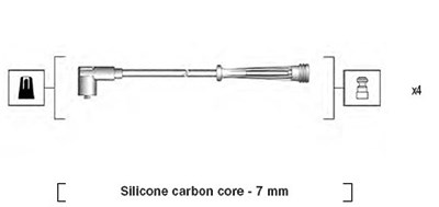 Magneti Marelli Zündleitungssatz [Hersteller-Nr. 941145380735] für Renault von MAGNETI MARELLI