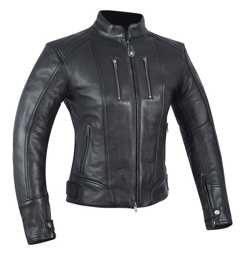 MAGOMA Tribeca A ++ Lederjacke mit Motorradschutz, Schwarz, M. von MAGOMA