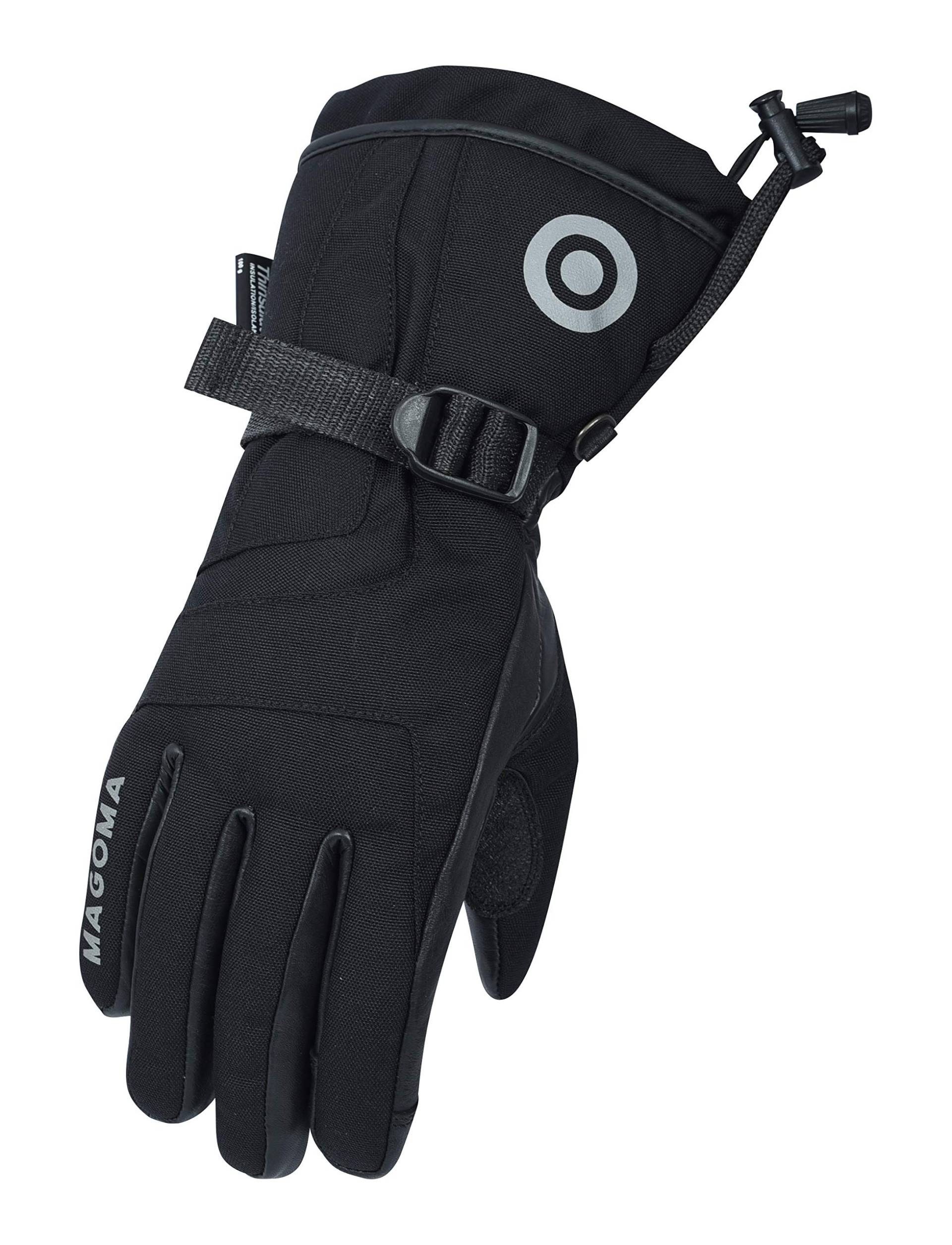 MAGOMA Bowery Handschuhe in 3M Thinsulate-Hipora Motorradhandschuhen, Schwarz, S. von MAGOMA