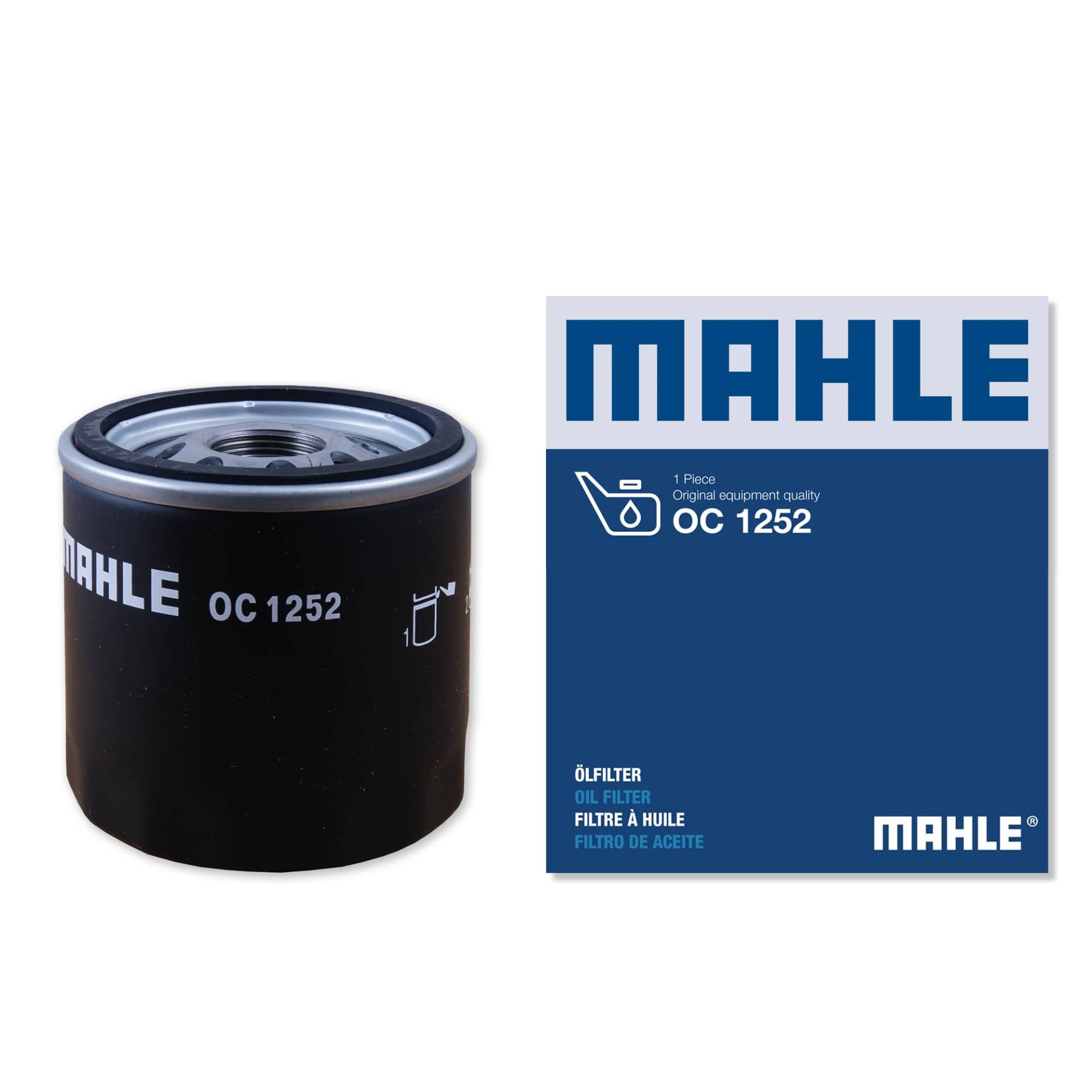 MAHLE OC 1252 Ölfilter Anschraubfilter 75MMu.a. passend für FORD TRANSIT Kasten (FA_ _) von MAHLE