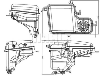 Mahle Ausgleichsbehälter, Kühlmittel [Hersteller-Nr. CRT203000S] für Alpina, BMW von MAHLE