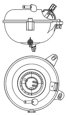 Mahle Ausgleichsbehälter, Kühlmittel [Hersteller-Nr. CRT21000S] für Audi, Seat, Skoda, VW von MAHLE