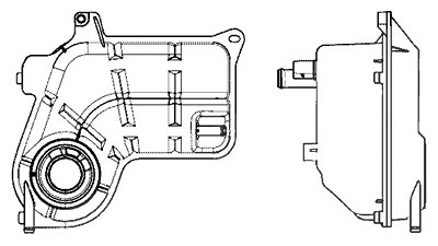 Mahle Ausgleichsbehälter, Kühlmittel [Hersteller-Nr. CRT26000S] für Audi von MAHLE