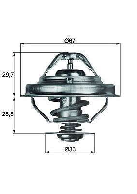 Mahle Thermostat, Kühlmittel [Hersteller-Nr. TX3880D] für BMW, Land Rover, Opel, Rover, Vauxhall von MAHLE
