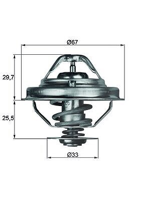 Mahle Thermostat, Kühlmittel [Hersteller-Nr. TX3880D] für BMW, Land Rover, Opel, Rover von MAHLE