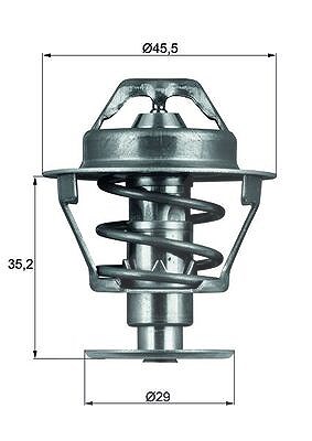 Mahle Thermostat, Kühlmittel [Hersteller-Nr. TX8189D] für Citroën, Nissan, Peugeot von MAHLE