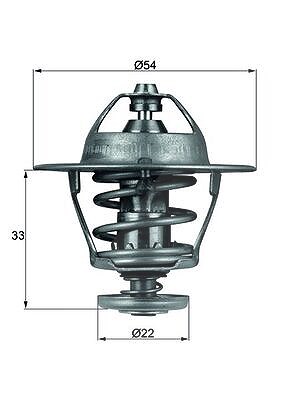 Mahle Thermostat, Kühlmittel [Hersteller-Nr. TX5385D] für Honda, Mazda, Opel, Vauxhall von MAHLE