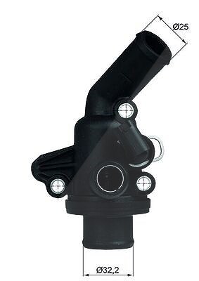 Mahle Thermostat, Kühlmittel [Hersteller-Nr. TI1187] für Mercedes-Benz von MAHLE