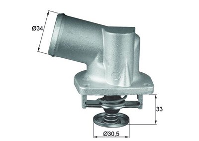 Mahle Thermostat, Kühlmittel [Hersteller-Nr. TI13292D] für Chevrolet, Opel, Vauxhall von MAHLE