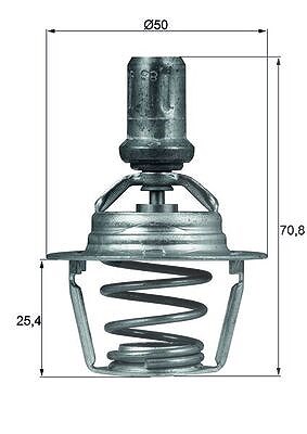 Mahle Thermostat, Kühlmittel [Hersteller-Nr. TX6686D] für Renault von MAHLE