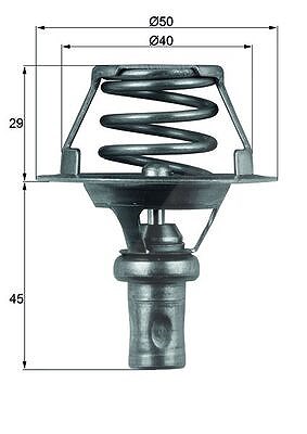 Mahle Thermostat, Kühlmittel [Hersteller-Nr. TX6691D] für Renault von MAHLE