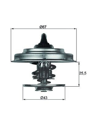Mahle Thermostat, Kühlmittel [Hersteller-Nr. TX1883D] für Audi, Mercedes-Benz, Reliant von MAHLE
